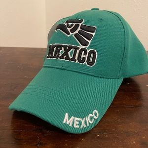 MEXICO Hat Snapback Hecho En Mexico Eagle Aguila Baseball Cap- Green